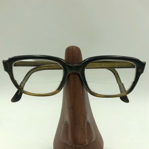 Vintage American Optical Black Oval Sunglasses
